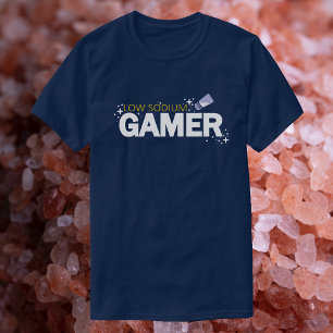 Laag natrium gamer - Grappige videogame typografie T-shirt