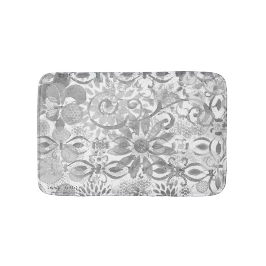 Laag op Abstracte Laag Badmat (Voorkant)