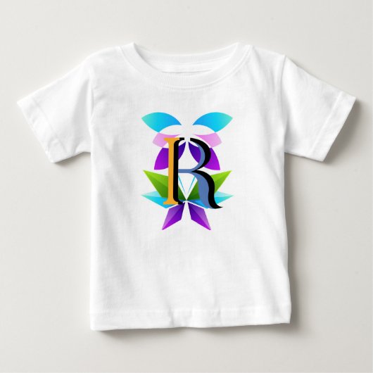 Laag poly en initiële letter R logo ontwerp sjablo (Voorkant)