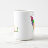 Laag Poly Katten Silhouet Koffiemok (Center)