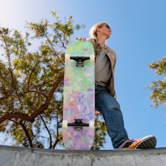 Laag Poly Regenboog Persoonlijk Skateboard (Buiten 1)