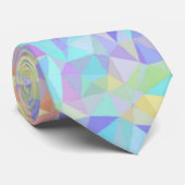 Laag Poly Regenboog Stropdas (Opgerold)