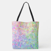 Laag Poly Regenboog Tote Bag (Achterkant)