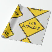Laag Schouder Weg Bord Cadeaupapier (Uitgerold)