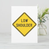 Laag Schouder Wegbord Kaart (Staand voorkant)