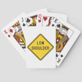 Laag Schouder Wegbord Pokerkaarten (Achterkant)