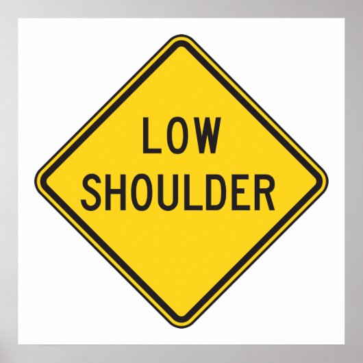 Laag Schouder Wegbord Poster (Voorkant)