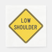 Laag Schouder Wegbord Servet (Voorkant)