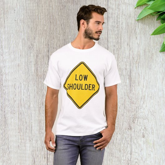 Laag Schouder Wegbord T-shirt