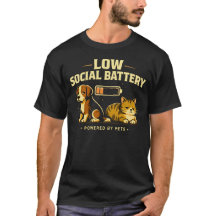Laag Sociale Batterij Grappige Hond en Kat Introve