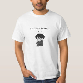 Laag sociale batterij Herkenbare Chibi Jongen T-shirt