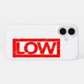 Laag stempel iPhone 16 hoesje (Achterkant horizontaal)