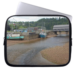 Laag tij bij de Baai van Fundy bij St. Martins, Ne Laptop Sleeve
