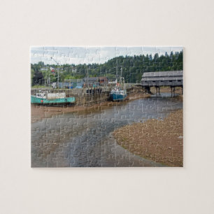 Laag tij bij de Baai van Fundy bij St. Martins, Ne Legpuzzel