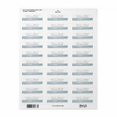 Laag Tij | Kust Bruiloft Retouradres Etiket (Full Sheet)