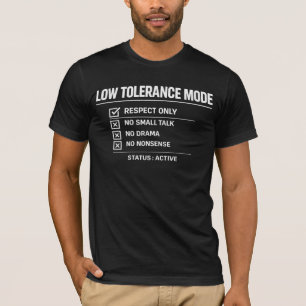 Laag Tolerantie Modus Status Actief - Minimalistis T-shirt