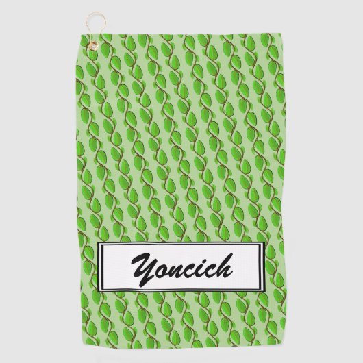 Laag van Bladeren door Kenneth Yoncich Golfhanddoek (Voorkant)