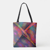 Laag van onregelmatig gerangschikte rustige afbeel tote bag (Achterkant)