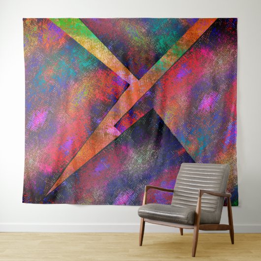 Laag van onregelmatig gerangschikte rustige afbeel wandkleed (In Situ (horizontaal))