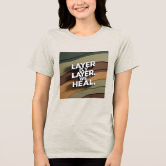 Laag voor laag genezen we Tri-Blend shirt