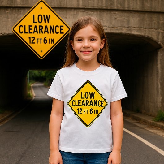 Laag Vrijblijvende Wegbord T-shirt