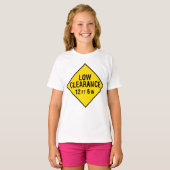 Laag Vrijblijvende Wegbord T-shirt (Voorkant volledig)
