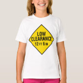 Laag Vrijblijvende Wegbord T-shirt (Voorkant)