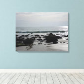Laag water Topanga Beach Canvas Afdruk (Insitu (Houten vloer))