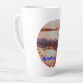 Laag zon marine schoonheid latte mok (Linkerhoek)