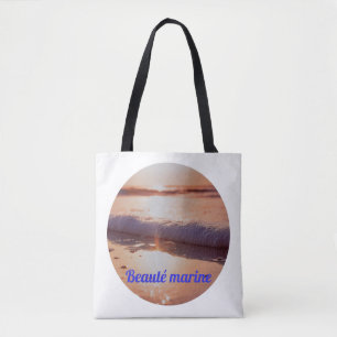 Laag zon marine schoonheid tote bag