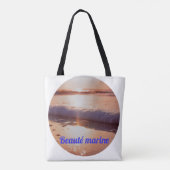 Laag zon marine schoonheid tote bag (Achterkant)