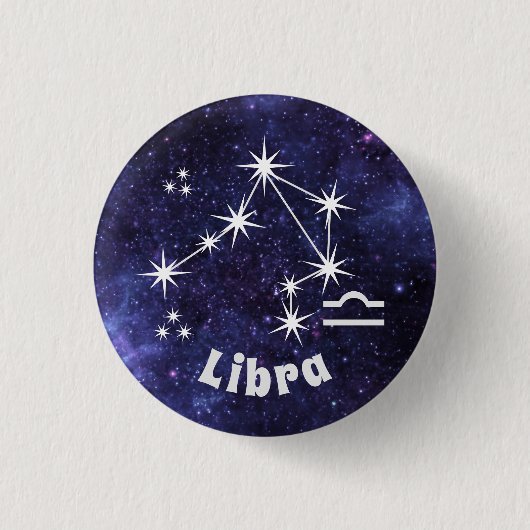 Laagbadge, Zodiac Horoscope Badge Ronde Button 3,2 Cm (Voorkant)