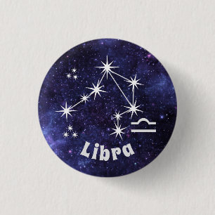 Laagbadge, Zodiac Horoscope Badge Ronde Button 3,2 Cm