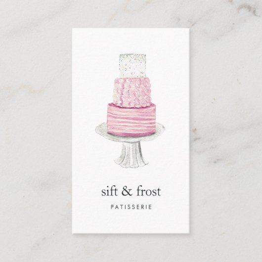 LaagCake | Verticaal Visitekaartje (Voorkant)