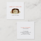 LaagCake Vierkante Visitekaartje (Voorkant / Achterkant)