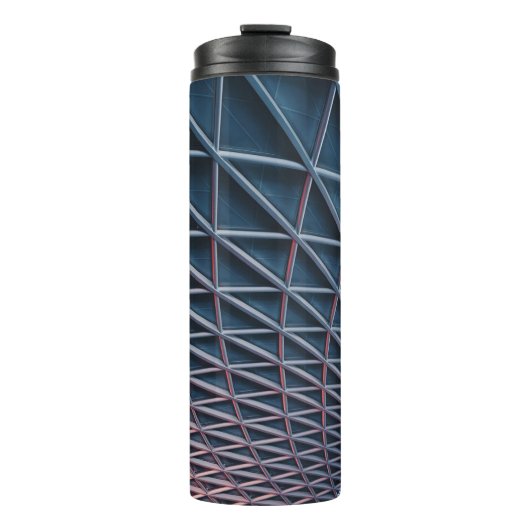 Laaghoekfoto van de bouwstructuur thermosbeker (Voorkant)