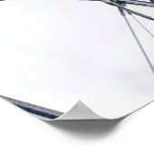 Laaghoekfoto van grijs lijst poster (Hoek)