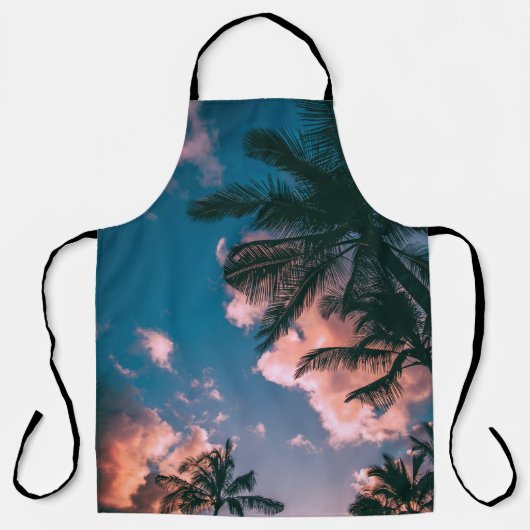 Laaghoekfoto van palmbomen schort (Voorkant)
