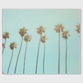 Laaghoekfotografie kokokosboom cadeaupapier (Vlak)