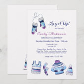 Laagjes aan voor een verjaardagsfeestje met buiten kaart (Voorkant / Achterkant)