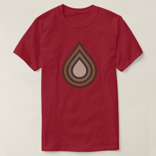 Laagjes Kunstwerk Donker T-shirt (Design voorkant)