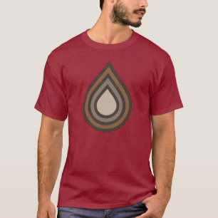 Laagjes Kunstwerk Donker T-shirt