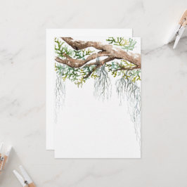 Laagland aquarel uitnodiging