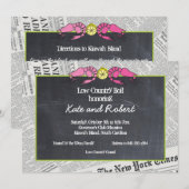 Laagland Boil Newsprint Uitnodiging (Voorkant / Achterkant)