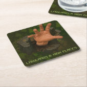 Laagland en hoge plaatsen kartonnen onderzetters (Schuin)