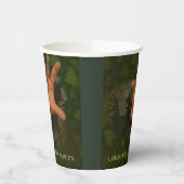 Laagland en hoge plaatsen papieren bekers (Links)