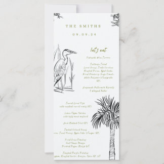 Laagland zuidelijk geïllustreerd menu