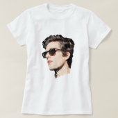 Laagpoly-Brandon-bloemen T-shirt (Design voorkant)