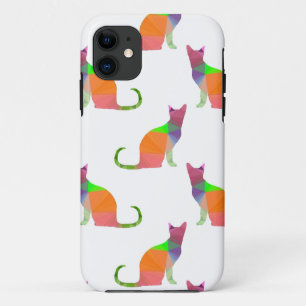 Laagpoly Cat Silhouette Pattern Case-Mate iPhone Case