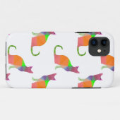 Laagpoly Cat Silhouette Pattern Case-Mate iPhone Case (Achterkant (horizontaal))